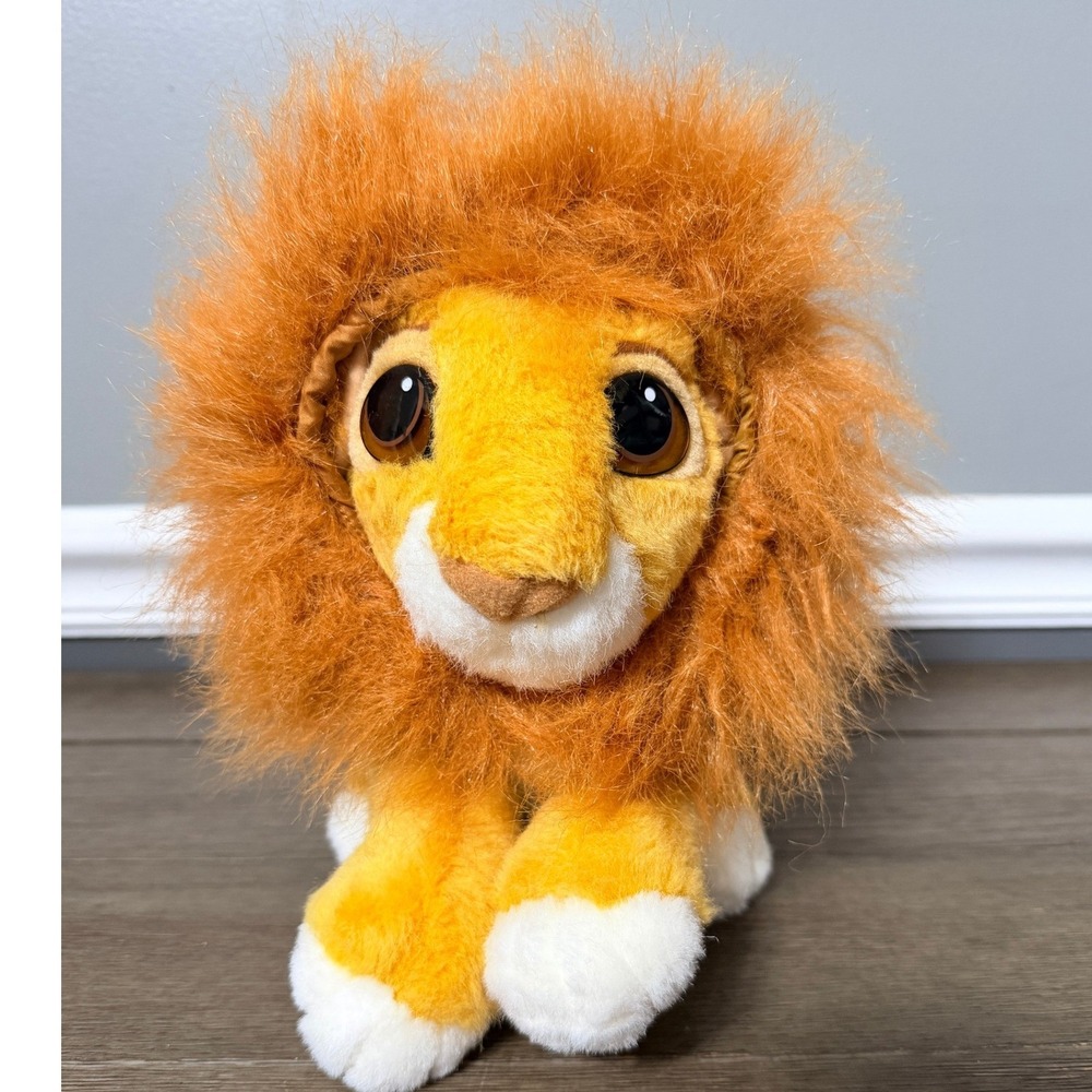 Vintage 1994 Disney Lion King Simba Plush Mattel 8" Stuffed Animal Toy Cub Tag